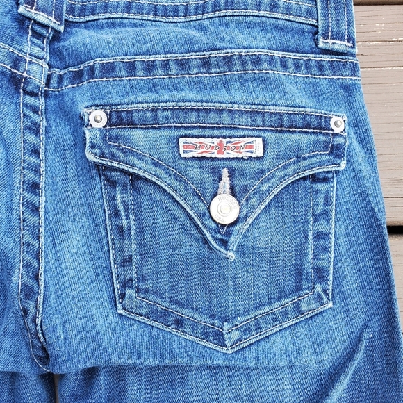 Hudson Signature Petite Bootcut Low Rise Medium Wash Jeans 27 - Picture 6 of 9